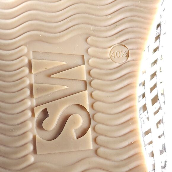 SOFTWAVES Women's Ardi US9,5-10 Sand Leather Raffia Woven Platform Sneakers - Picture 14 of 16